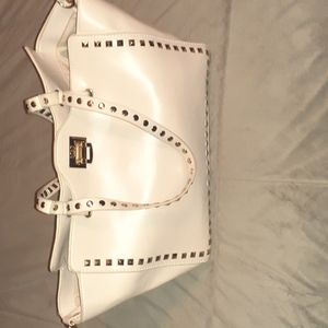 BCBG Cream Tote